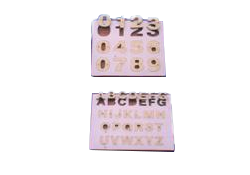 IBMT-OT-374 TACTILE NUMERALS / ALPHABETS KIT